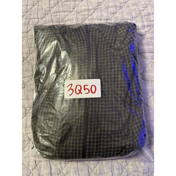 Ann Taylor Vintage Houndstooth Mock Neck Jumpsuit Small Retro 90s Stretch Knit - Picture 13 of 13